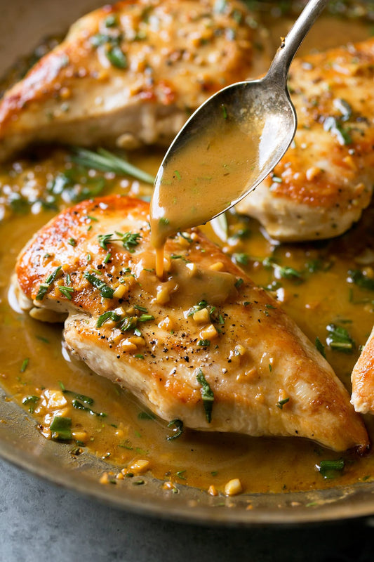 Chicken breasts with a beautiful sauce