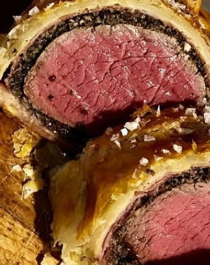 Beef Wellington, 2lbs, $75/lbs. approx. $150 ($50 deposit, Limited quantity) (NYE)