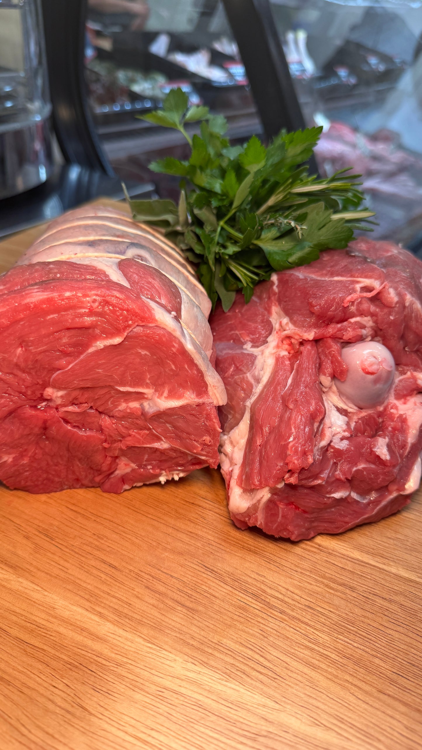 Bone in Leg of lamb $20 Deposit ($21.99/lbs. 6bs approx.)