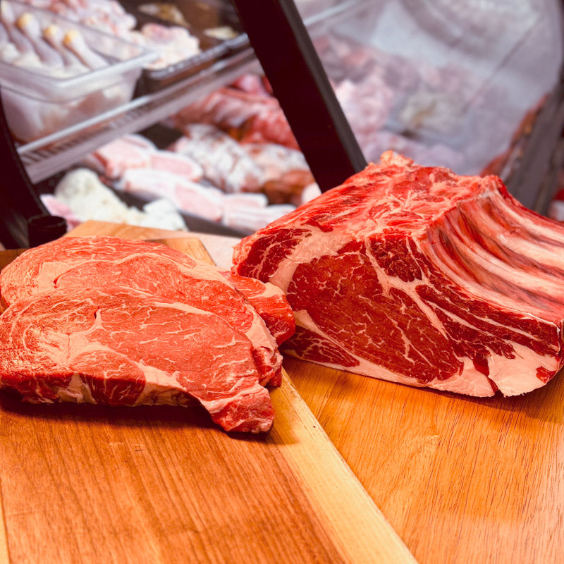 Premium ribeye steak from ForeQuarter Butcher Shop, juicy and tender