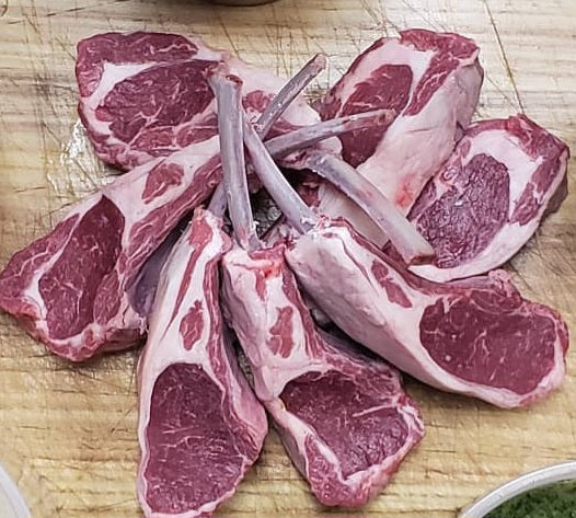 *Lamb chops aka: "Lolipops" $5.00 deposit, $43.99/lbs (approx. 3oz, $8.25 each)
