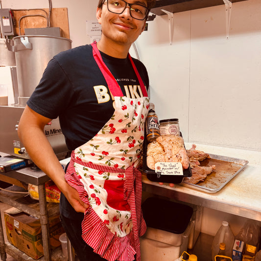 24 hr brined half Chicken