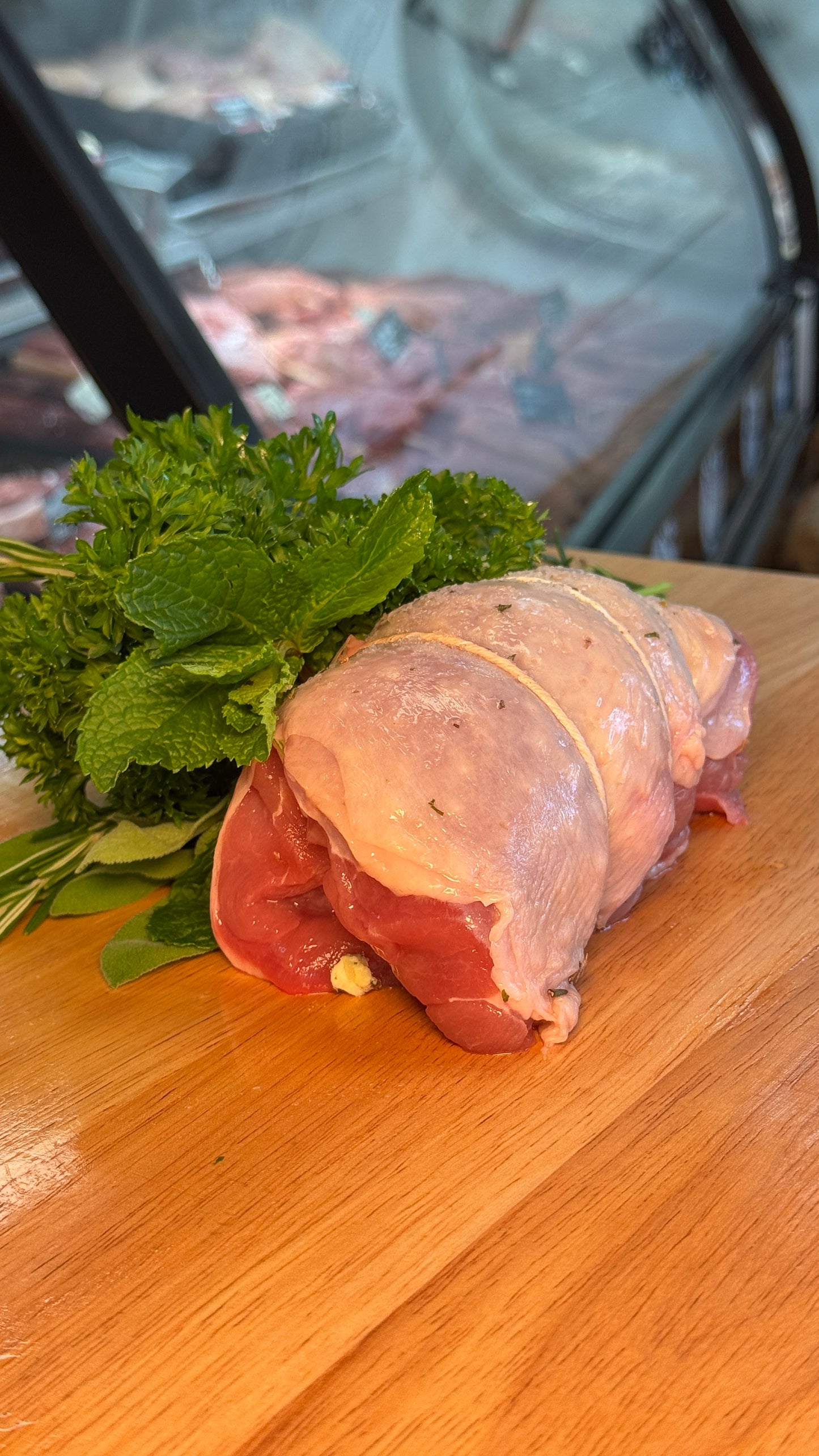 Stuffed Turkey Thigh $10 Deposit ($11.99/lbs., 1lbs approx.)