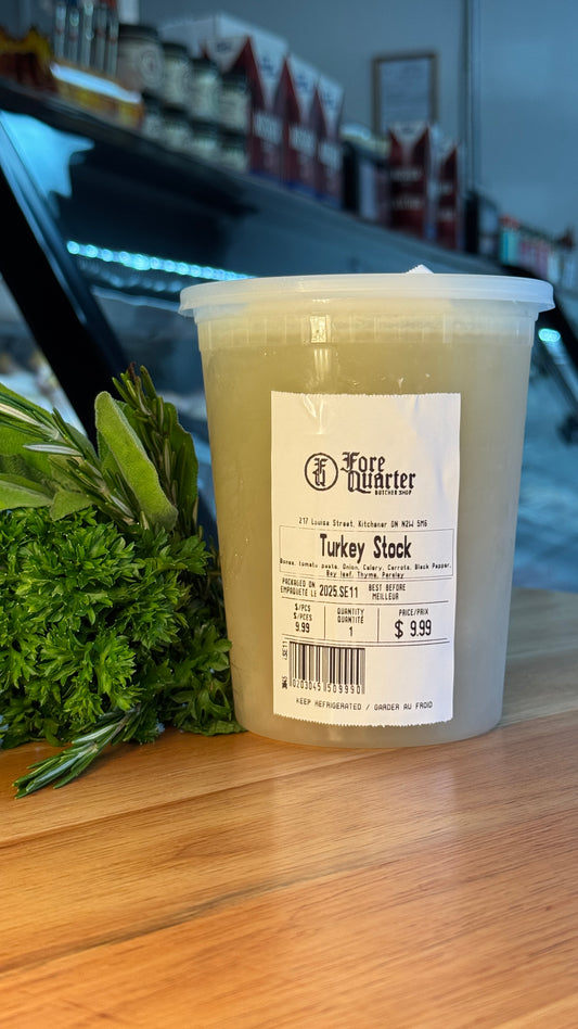House-Made Turkey Stock $9.99 1000ML