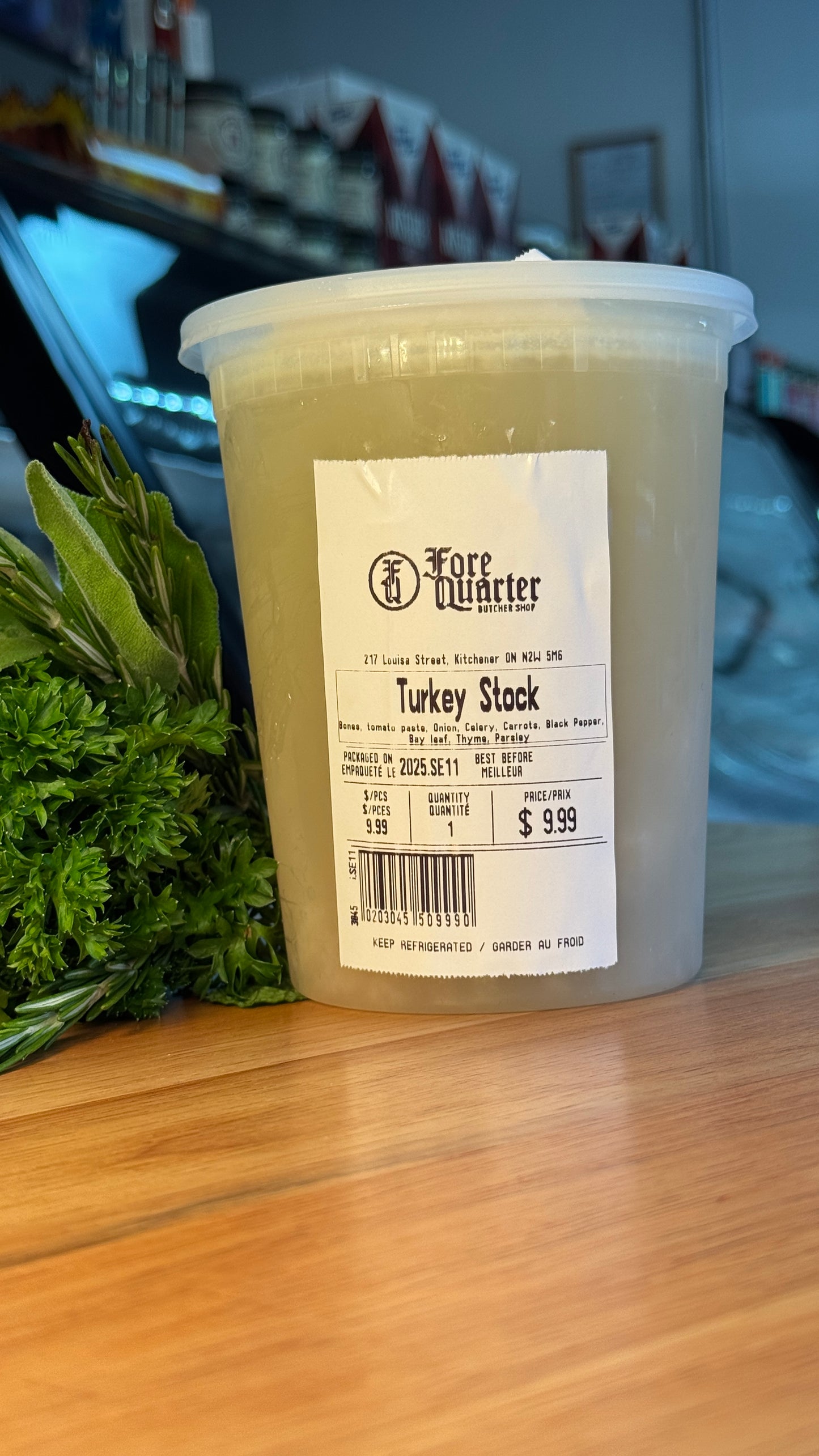 Turkey Stock $9.99 1 liter ($5.00 Deposit)