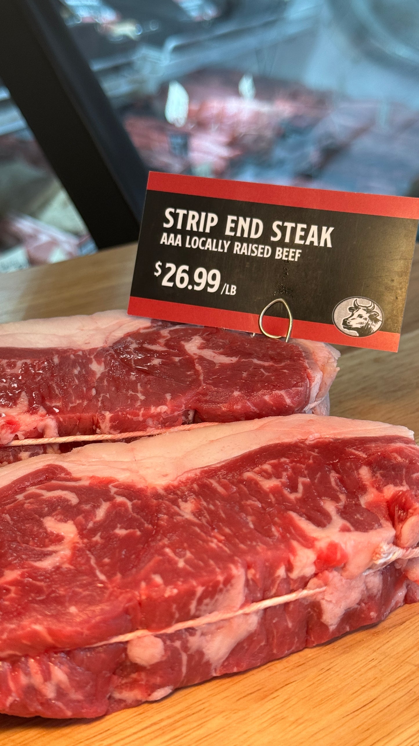 Strip-End Steak , 12oz, 14oz , 16oz. (10% off per LB)