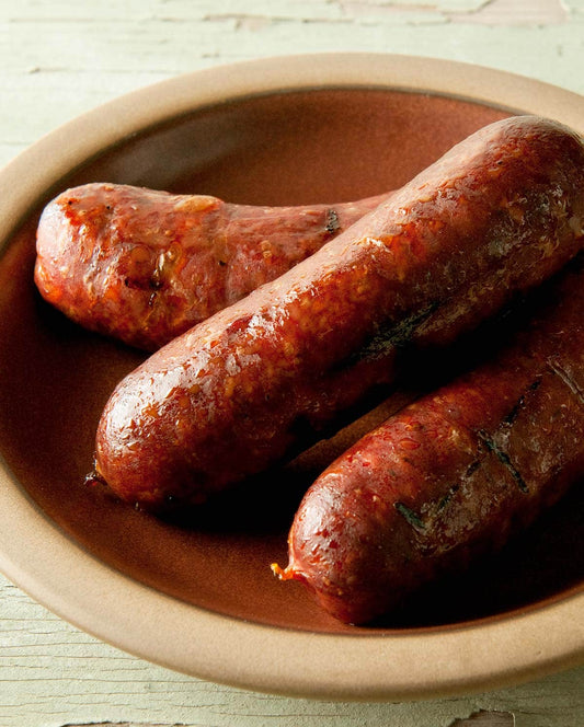12 Day Dry-Aged Andouille Sausage.   $10 deposit, $19.99/14oz approz.