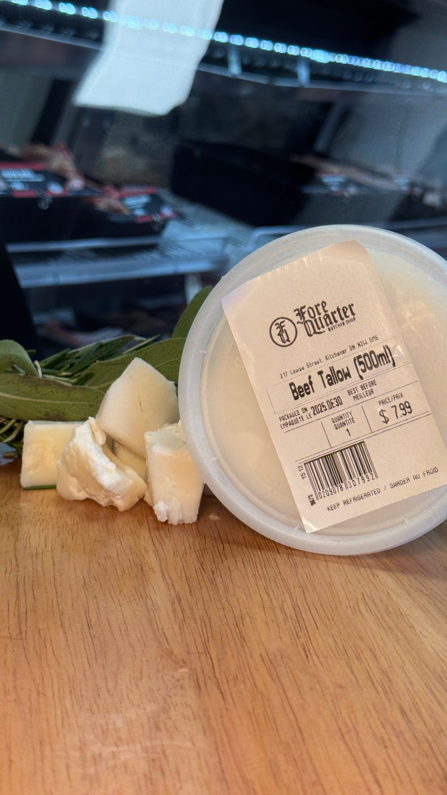 GRASS FED / FINISHED Beef tallow (500ml) 30% off per LB!